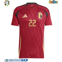 Maglie da calcio Belgio Jeremy Doku #22 Prima Maglia Europei 2024 Manica Corta